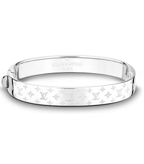 louis vuitton silver bracelet